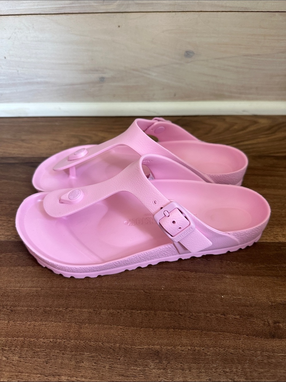 Birkenstock Gizeh EVA Thong Sandals in Fondant Pink-Size 7-Like New - Picture 3 of 7